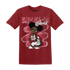 High 85 Metallic Burgundy 1s T Shirt Match Black Sneaker Girl - NastyJamz