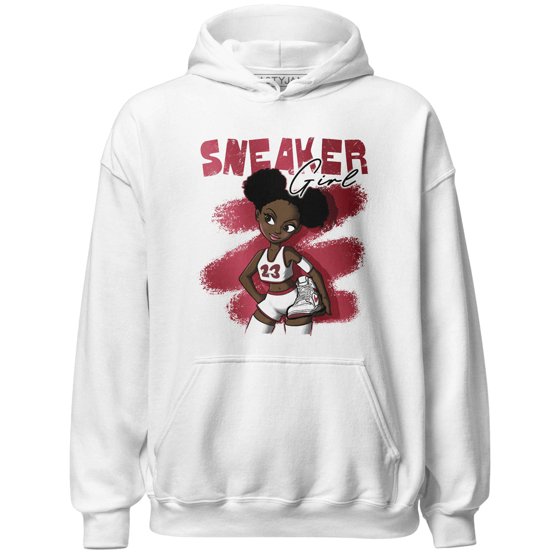 High 85 Metallic Burgundy 1s Hoodie Match Black Sneaker Girl - NastyJamz