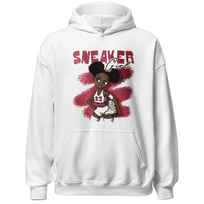 High 85 Metallic Burgundy 1s Hoodie Match Black Sneaker Girl - NastyJamz