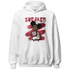 High 85 Metallic Burgundy 1s Hoodie Match Black Sneaker Girl - NastyJamz