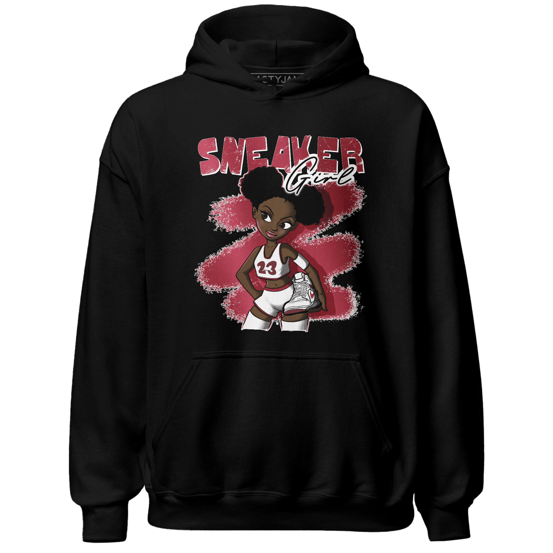 High 85 Metallic Burgundy 1s Hoodie Match Black Sneaker Girl - NastyJamz