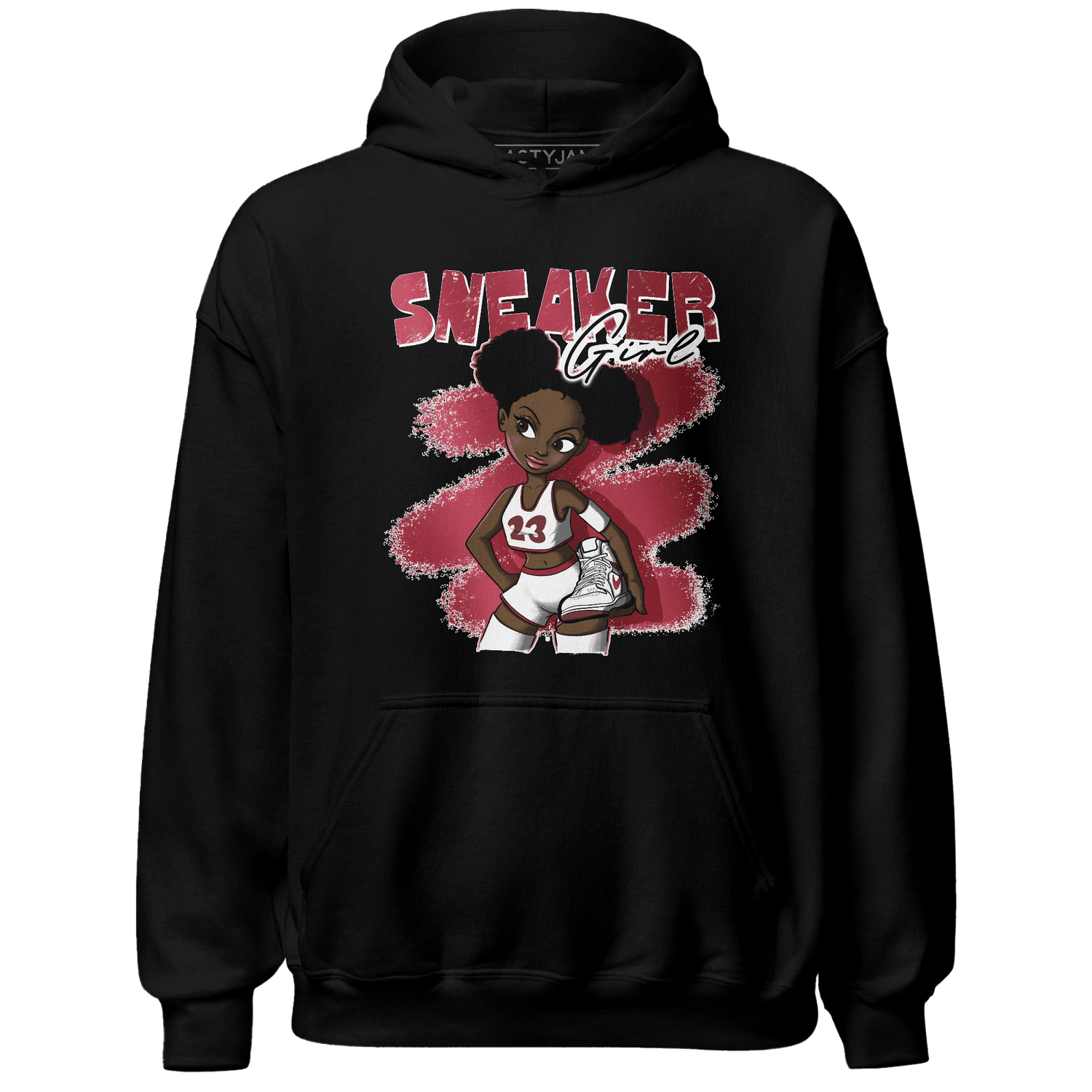 High 85 Metallic Burgundy 1s Hoodie Match Black Sneaker Girl - NastyJamz