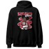 High 85 Metallic Burgundy 1s Hoodie Match Black Sneaker Girl - NastyJamz