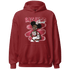 High 85 Metallic Burgundy 1s Hoodie Match Black Sneaker Girl - NastyJamz