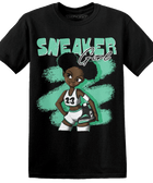 High-OG-Green-Glow-1s-T-Shirt-Match-Black-Sneaker-Girl