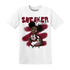 High White Team Red 1s T Shirt Match Black Sneaker Girl - NastyJamz