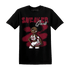 High White Team Red 1s T Shirt Match Black Sneaker Girl - NastyJamz