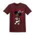 High White Team Red 1s T Shirt Match Black Sneaker Girl - NastyJamz