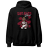 High White Team Red 1s Hoodie Match Black Sneaker Girl - NastyJamz