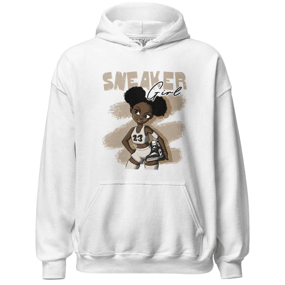 Latte 1s Hoodie Match Black Sneaker Girl - NastyJamz