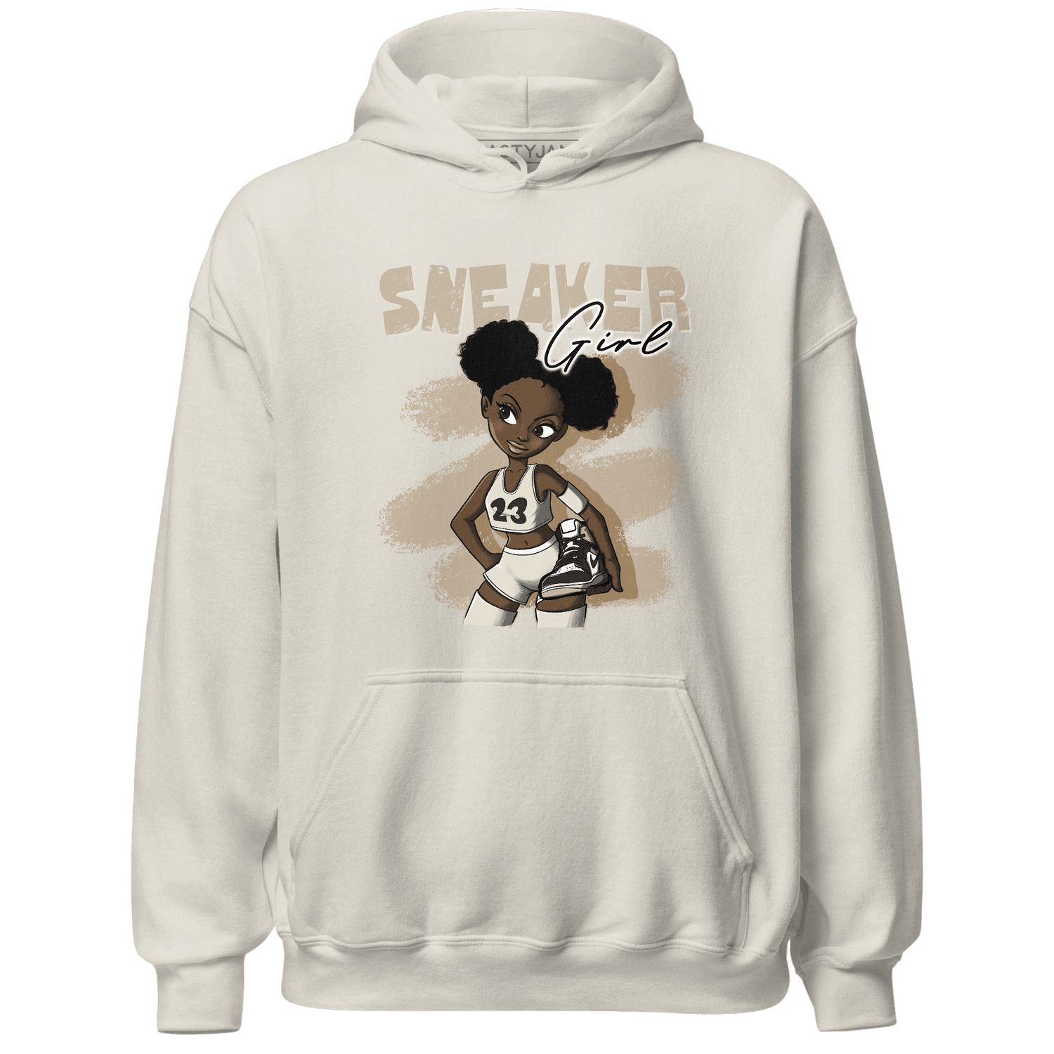 Latte 1s Hoodie Match Black Sneaker Girl - NastyJamz