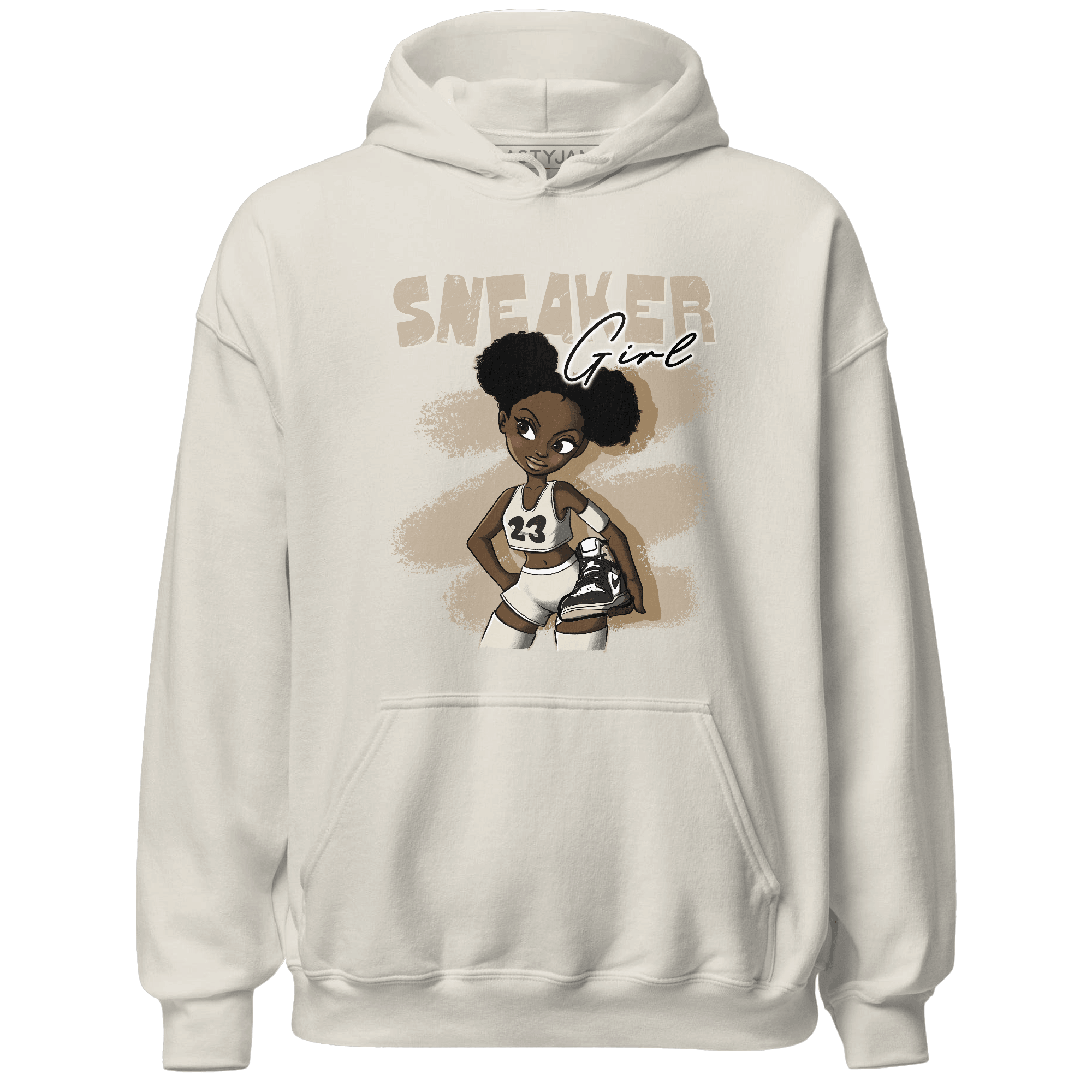 Latte 1s Hoodie Match Black Sneaker Girl - NastyJamz