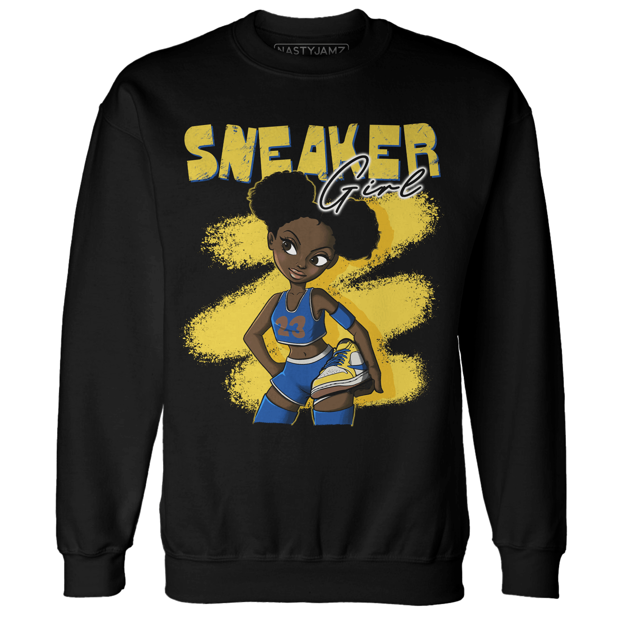 Low OG Canary TVSC 1s Sweatshirt Match Black Sneaker Girl - NastyJamz