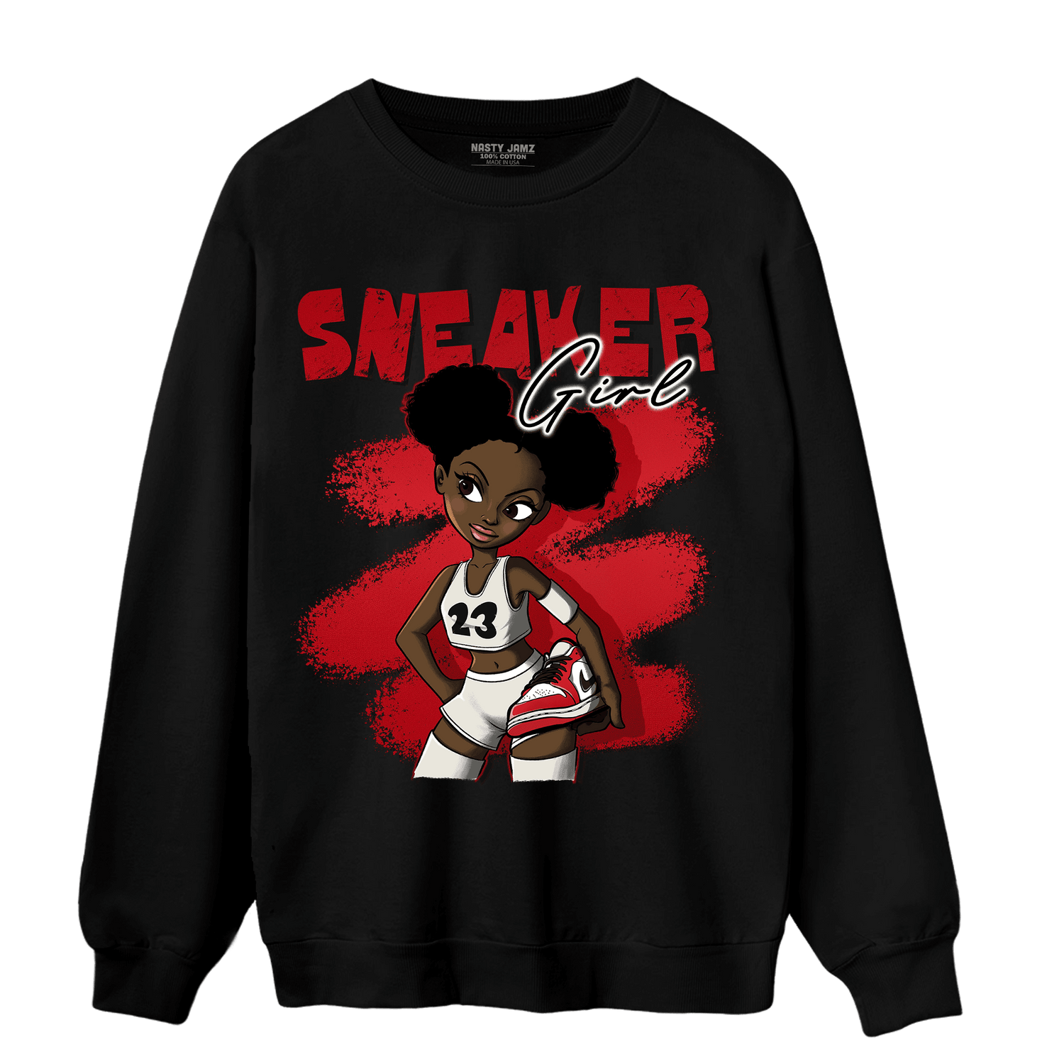 Low OG Trophy Room 1s Sweatshirt Match Black Sneaker Girl - NastyJamz