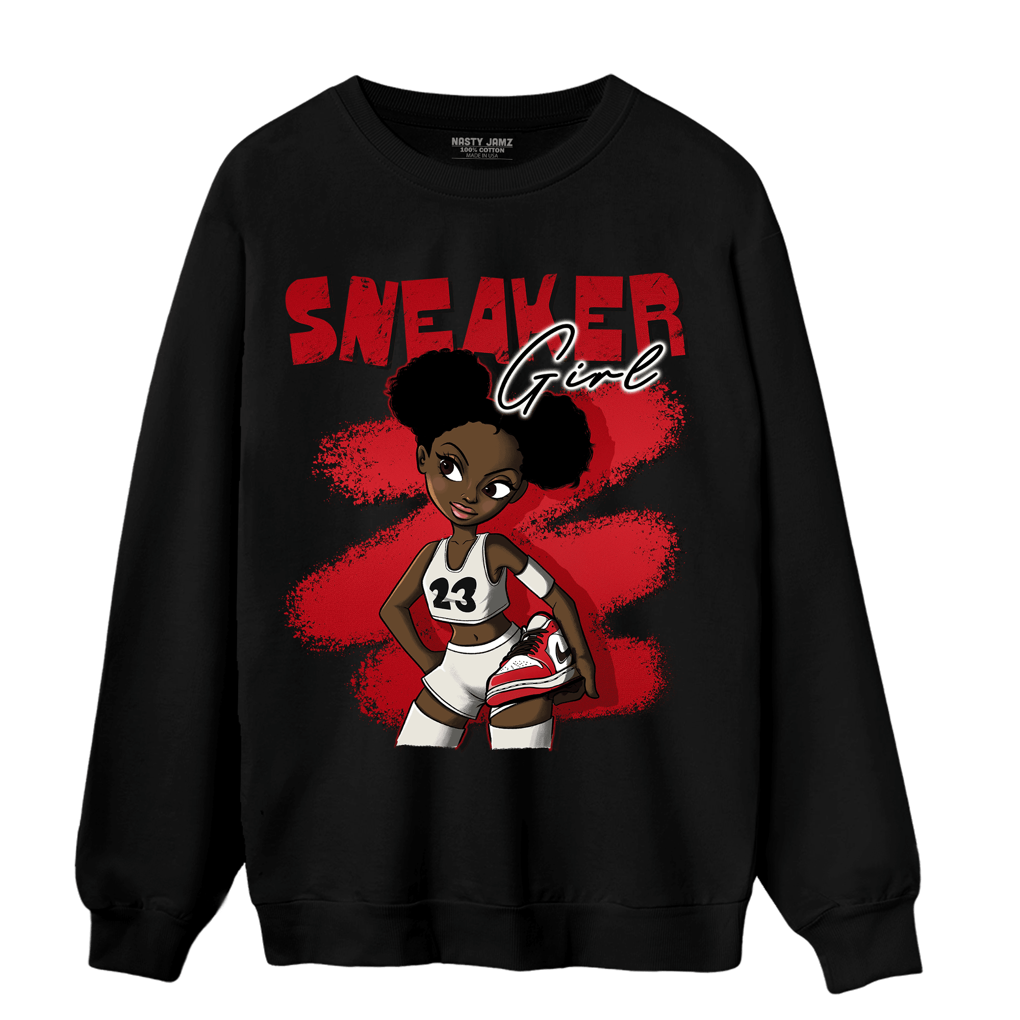 Low OG Trophy Room 1s Sweatshirt Match Black Sneaker Girl - NastyJamz