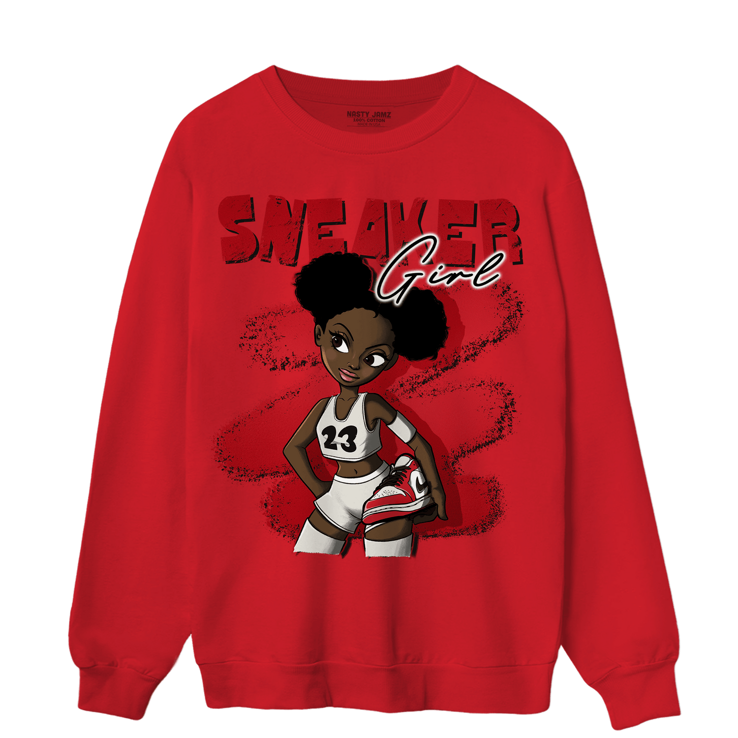 Low OG Trophy Room 1s Sweatshirt Match Black Sneaker Girl - NastyJamz