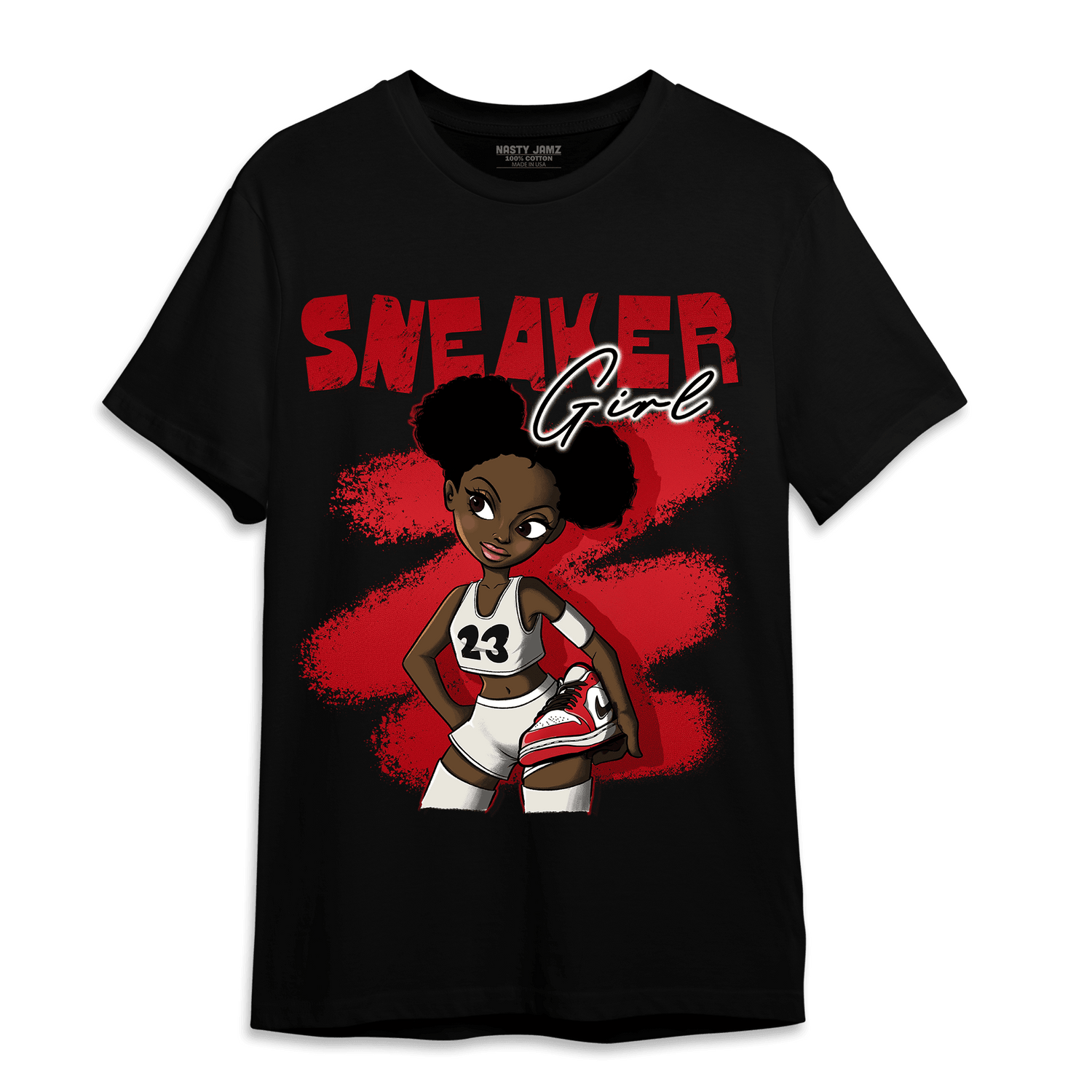 Low OG Trophy Room 1s T Shirt Match Black Sneaker Girl - NastyJamz