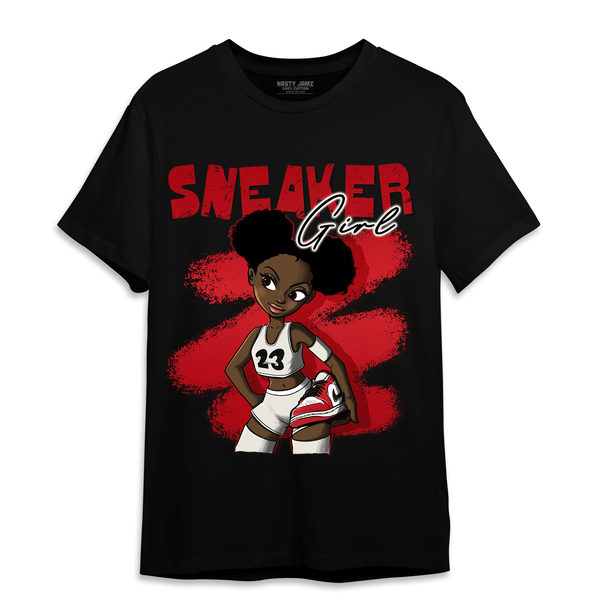 Low OG Trophy Room 1s T Shirt Match Black Sneaker Girl - NastyJamz