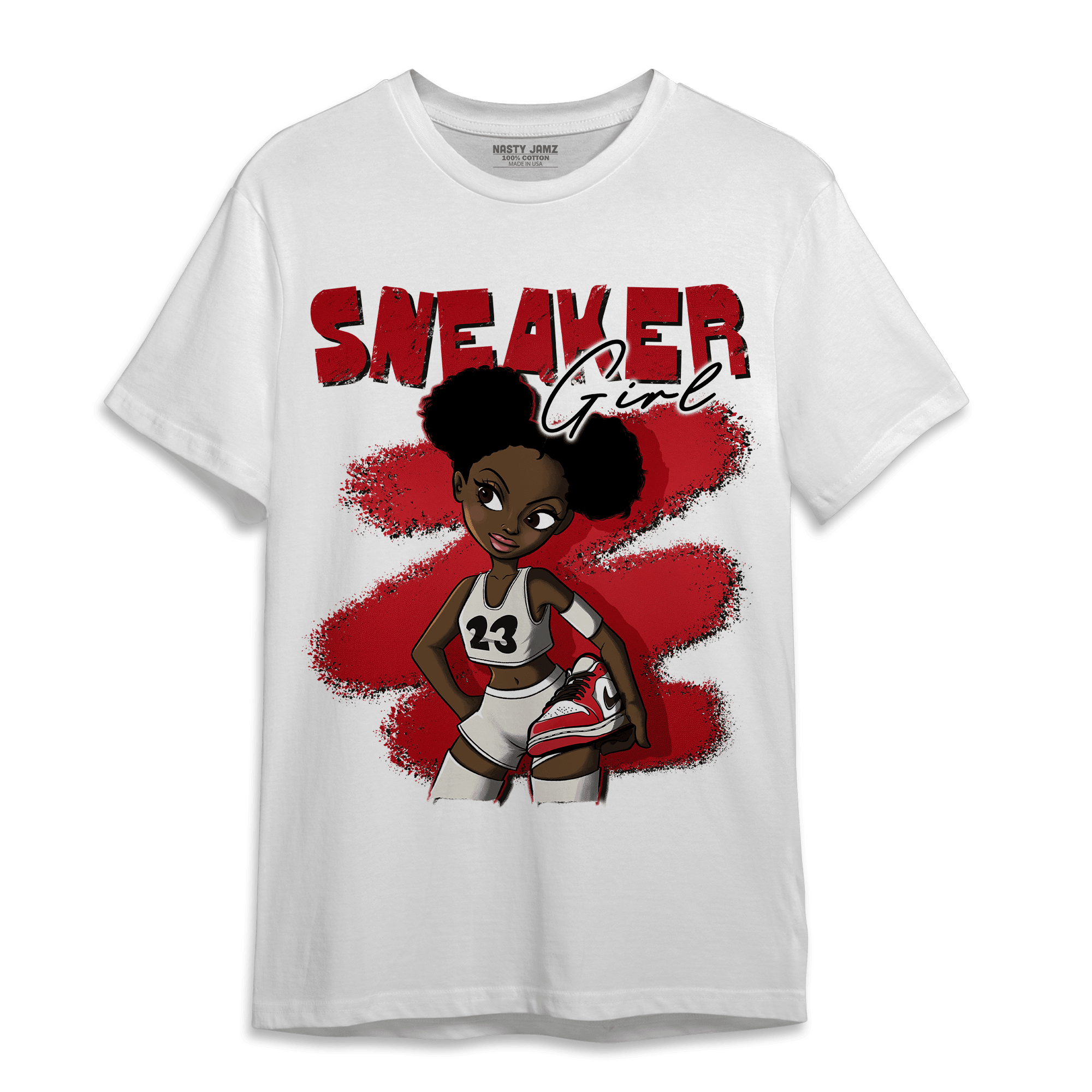 Low OG Trophy Room 1s T Shirt Match Black Sneaker Girl - NastyJamz