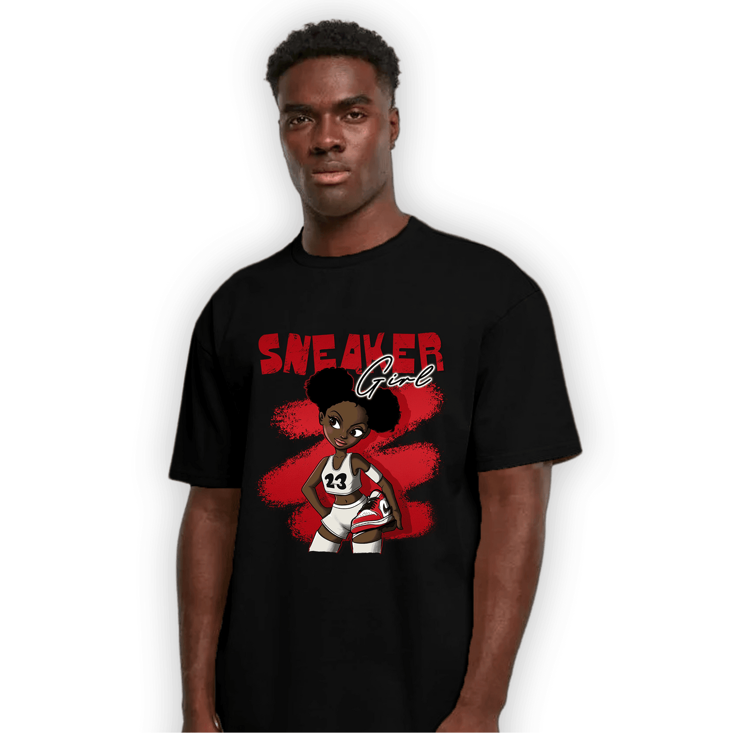 Low OG Trophy Room 1s T Shirt Match Black Sneaker Girl - NastyJamz
