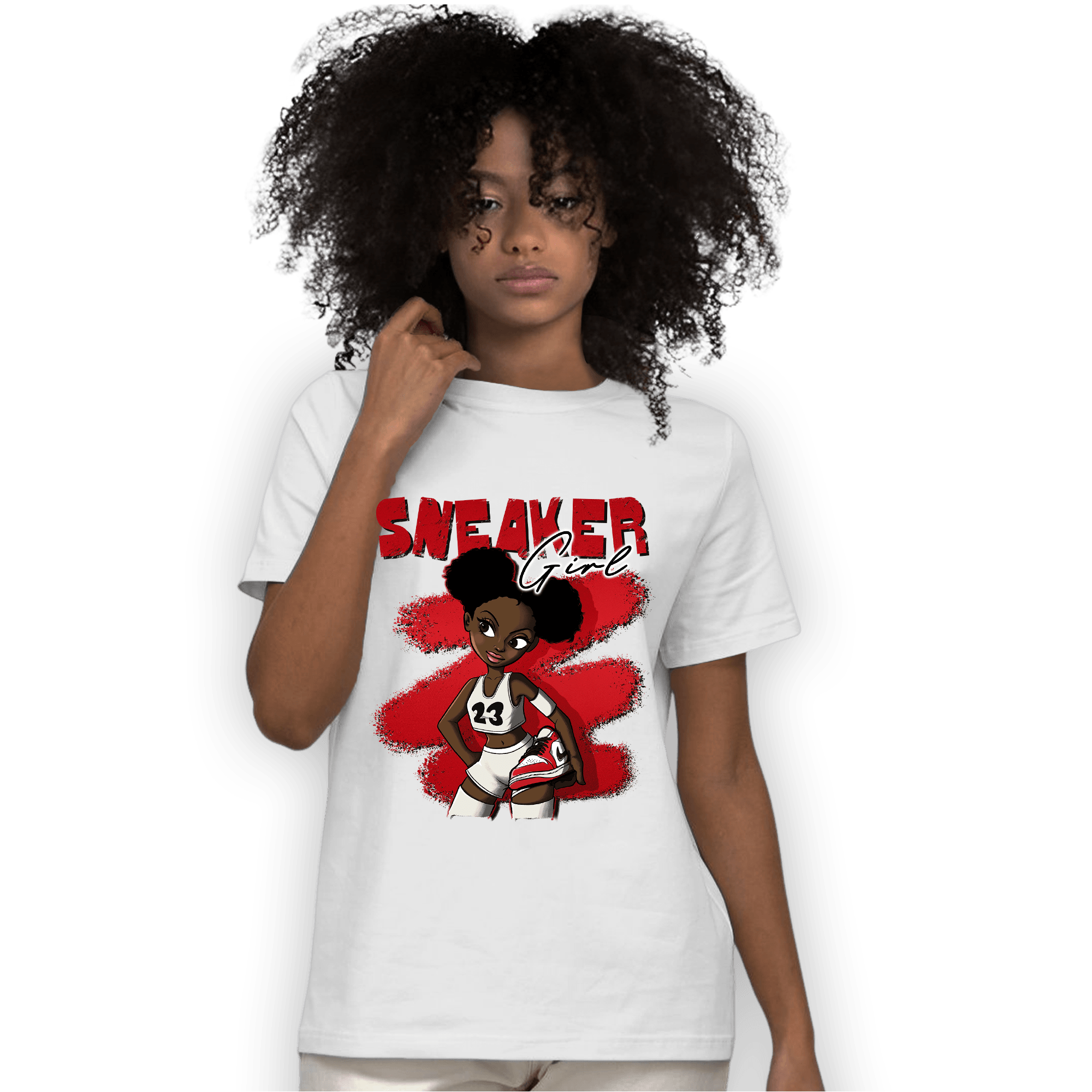 Low OG Trophy Room 1s T Shirt Match Black Sneaker Girl - NastyJamz