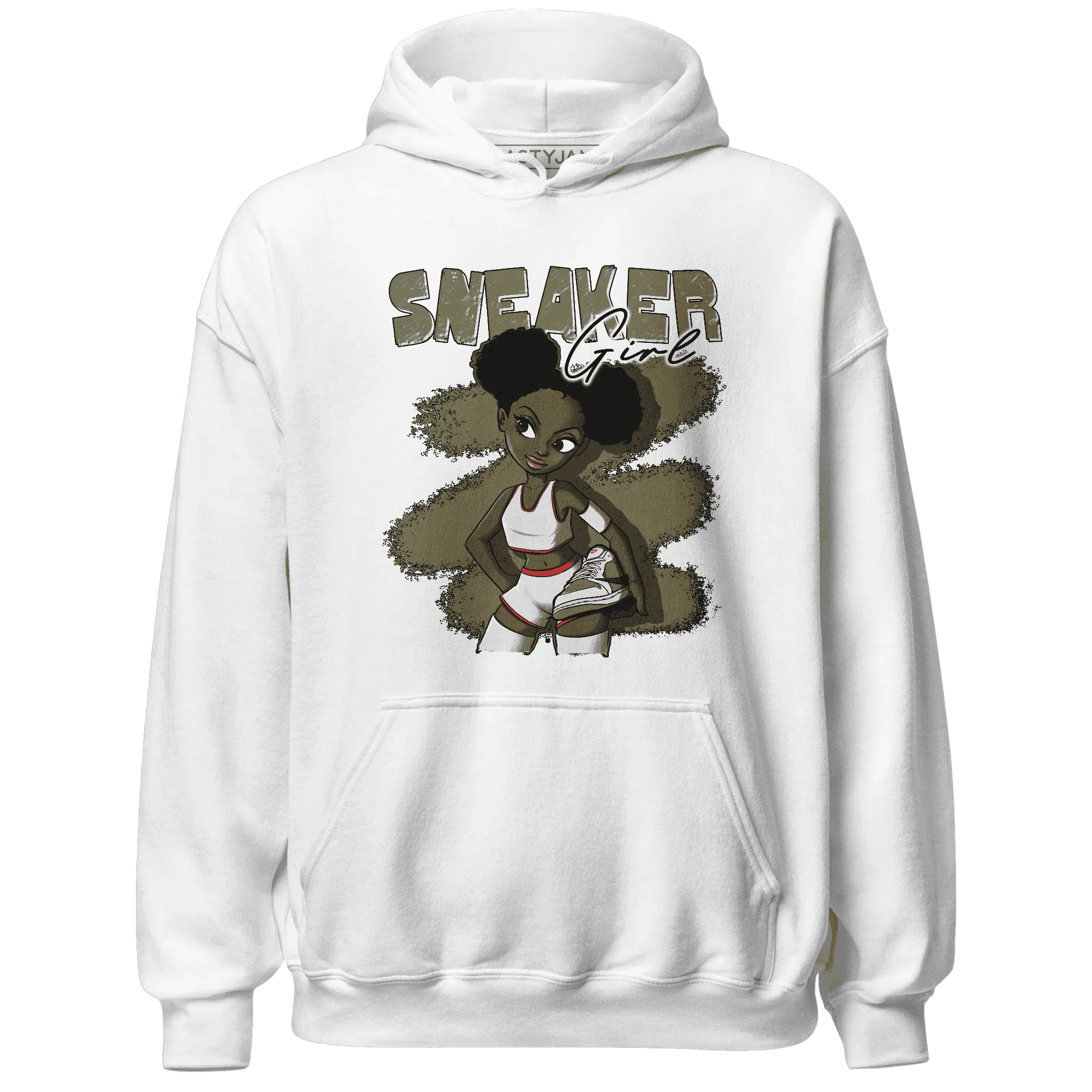 NastyJamz-Medium-Olive-1s-Hoodie-Match-Black-Sneaker-Girl