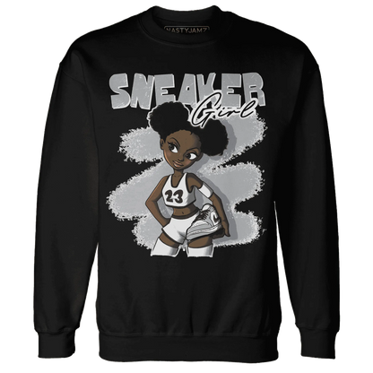 Wolf-Grey-1s-Sweatshirt-Match-Black-Sneaker-Girl