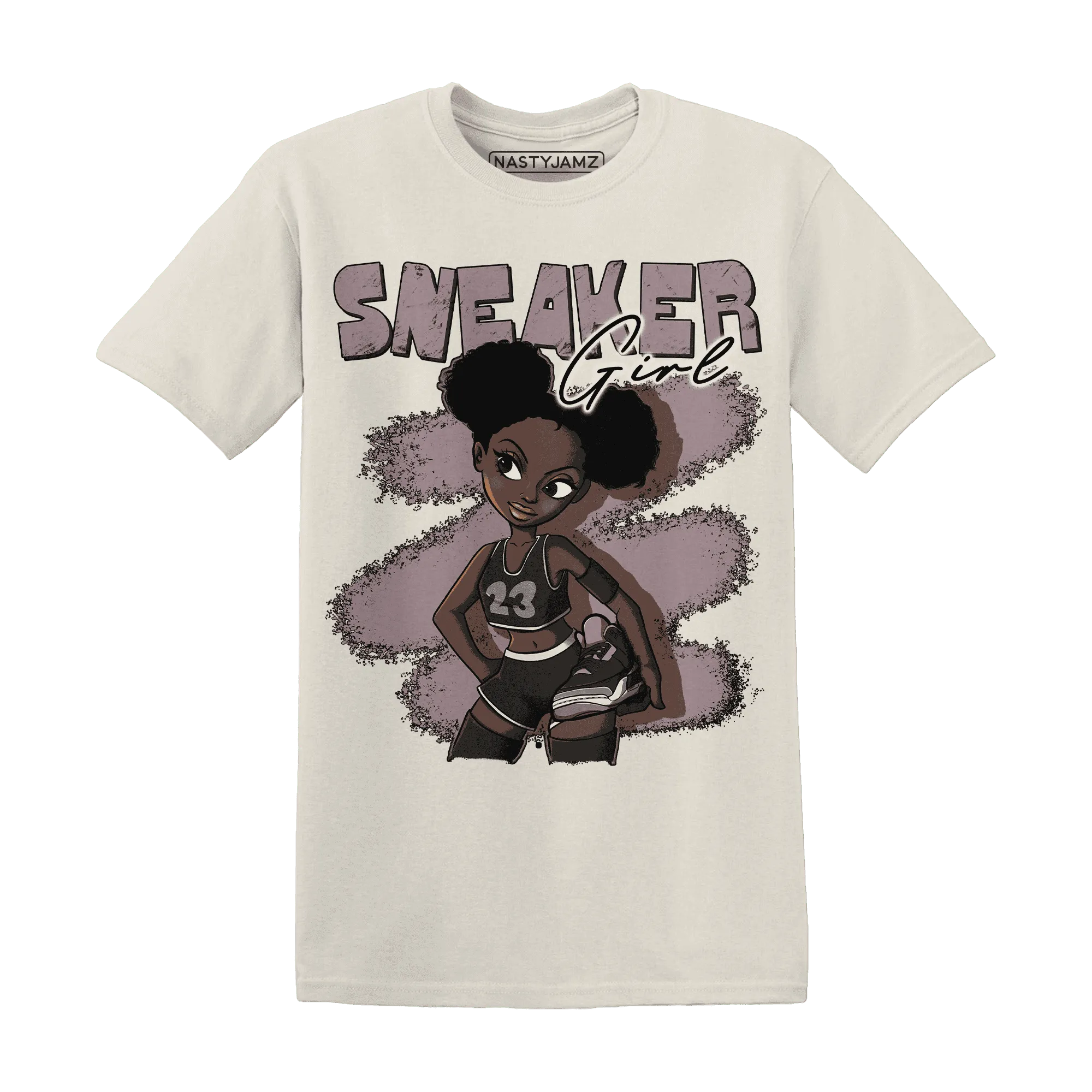 NastyJamz-Black-Violet-Ore-3s-T-Shirt-Match-Black-Sneaker-Girl