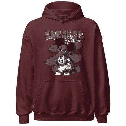 NastyJamz-Burgundy-Crush-3s-Hoodie-Match-Black-Sneaker-Girl