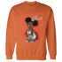 Georgia Peach 3s Sweatshirt Match Black Sneaker Girl - NastyJamz