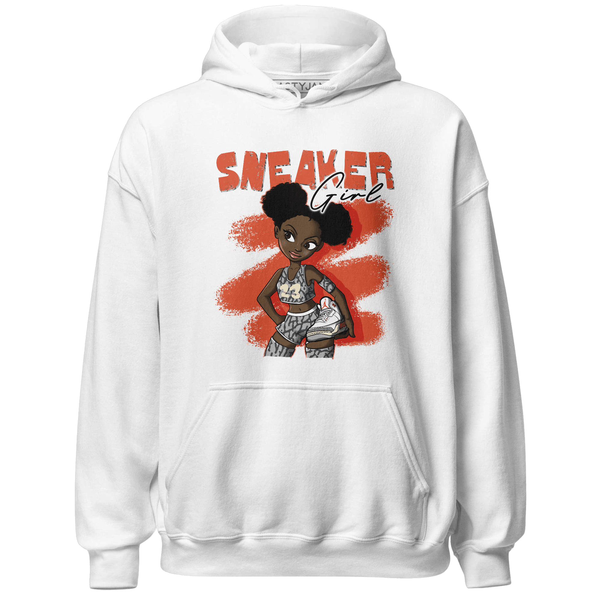 Georgia Peach 3s Hoodie Match Black Sneaker Girl - NastyJamz