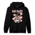 Red Stardust 3s Hoodie Match Black Sneaker Girl - NastyJamz
