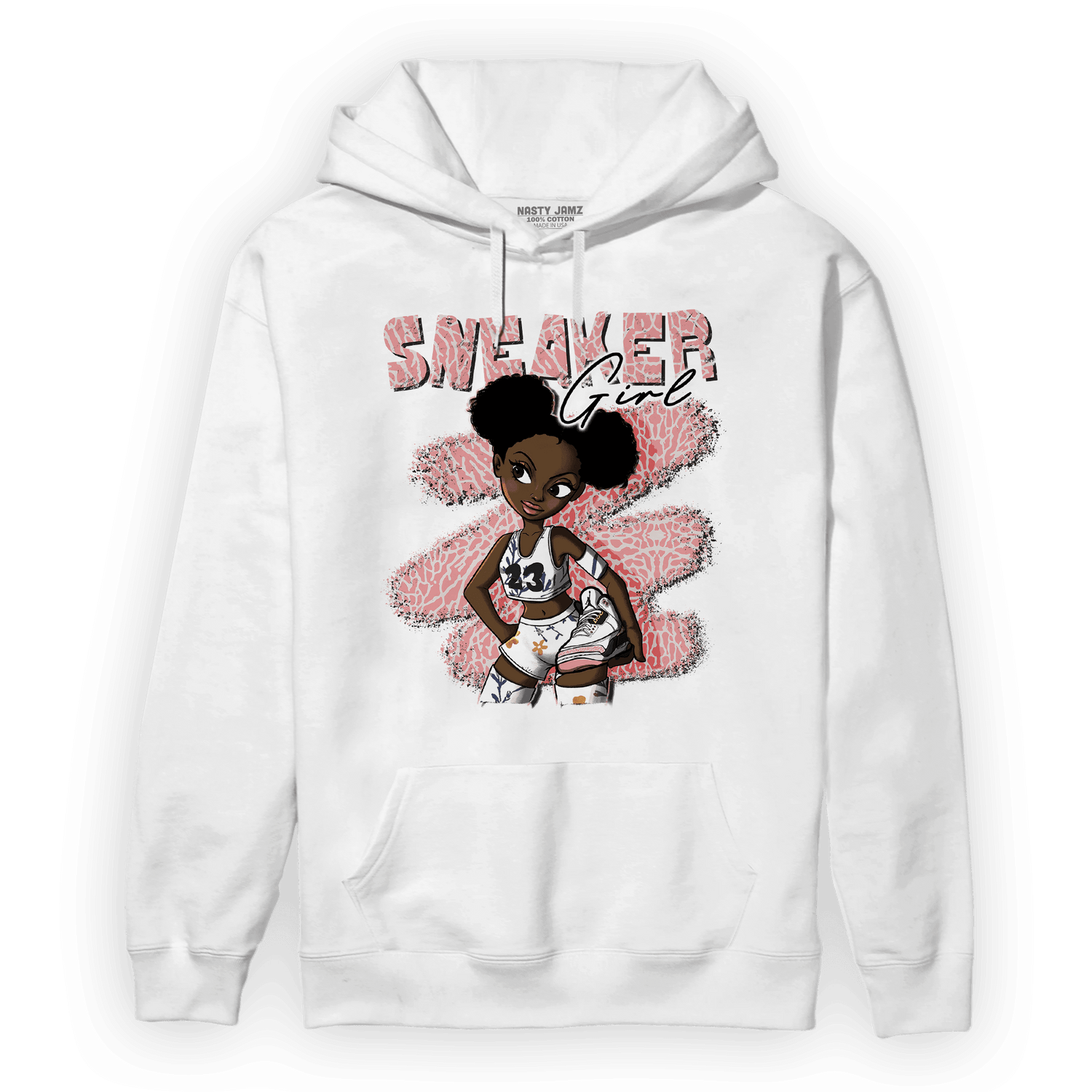 Red Stardust 3s Hoodie Match Black Sneaker Girl - NastyJamz