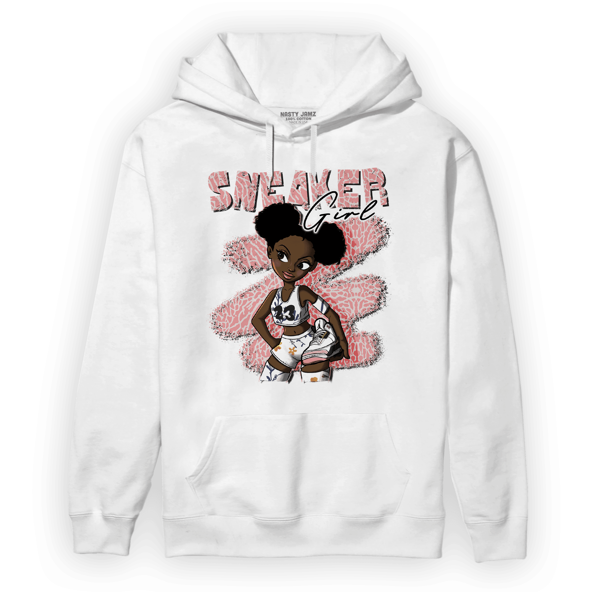 Red Stardust 3s Hoodie Match Black Sneaker Girl - NastyJamz