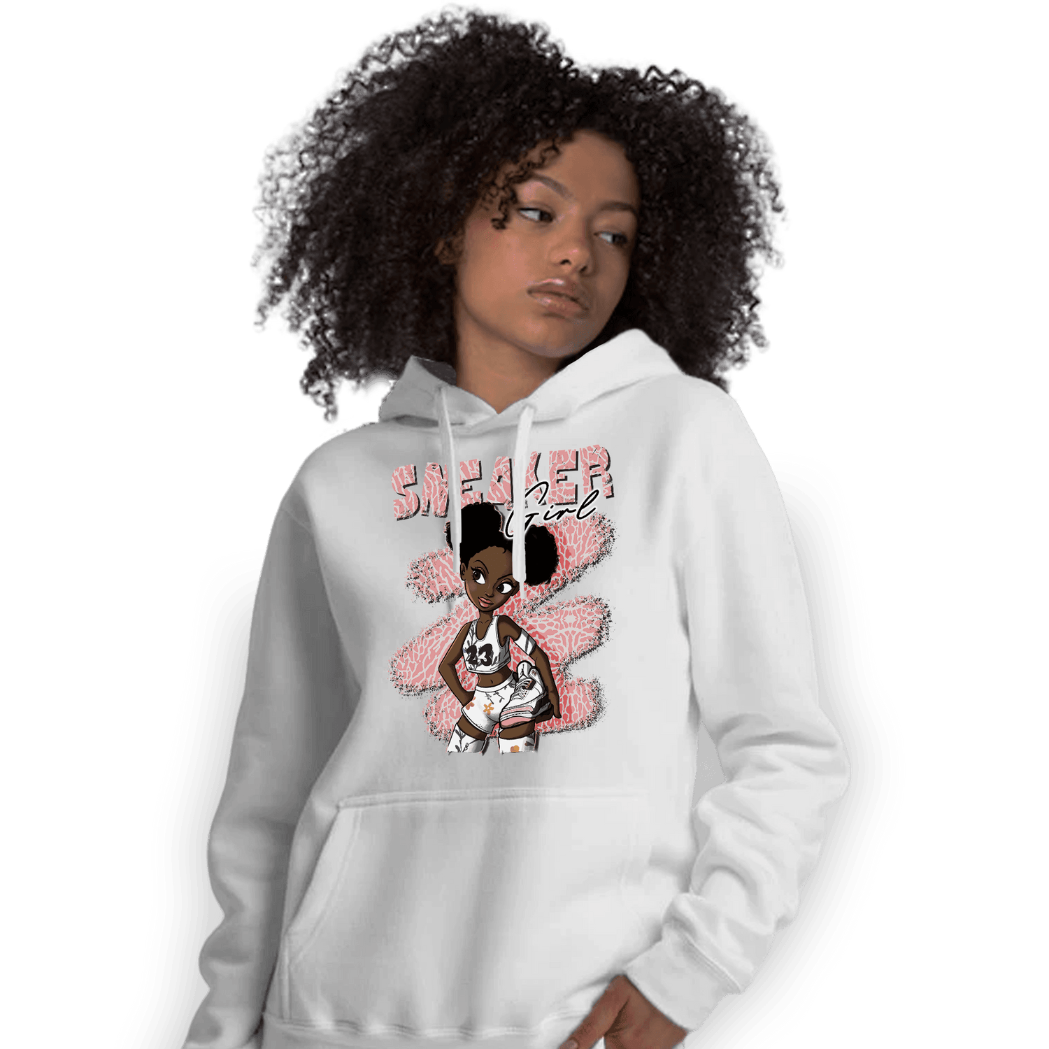 Red Stardust 3s Hoodie Match Black Sneaker Girl - NastyJamz