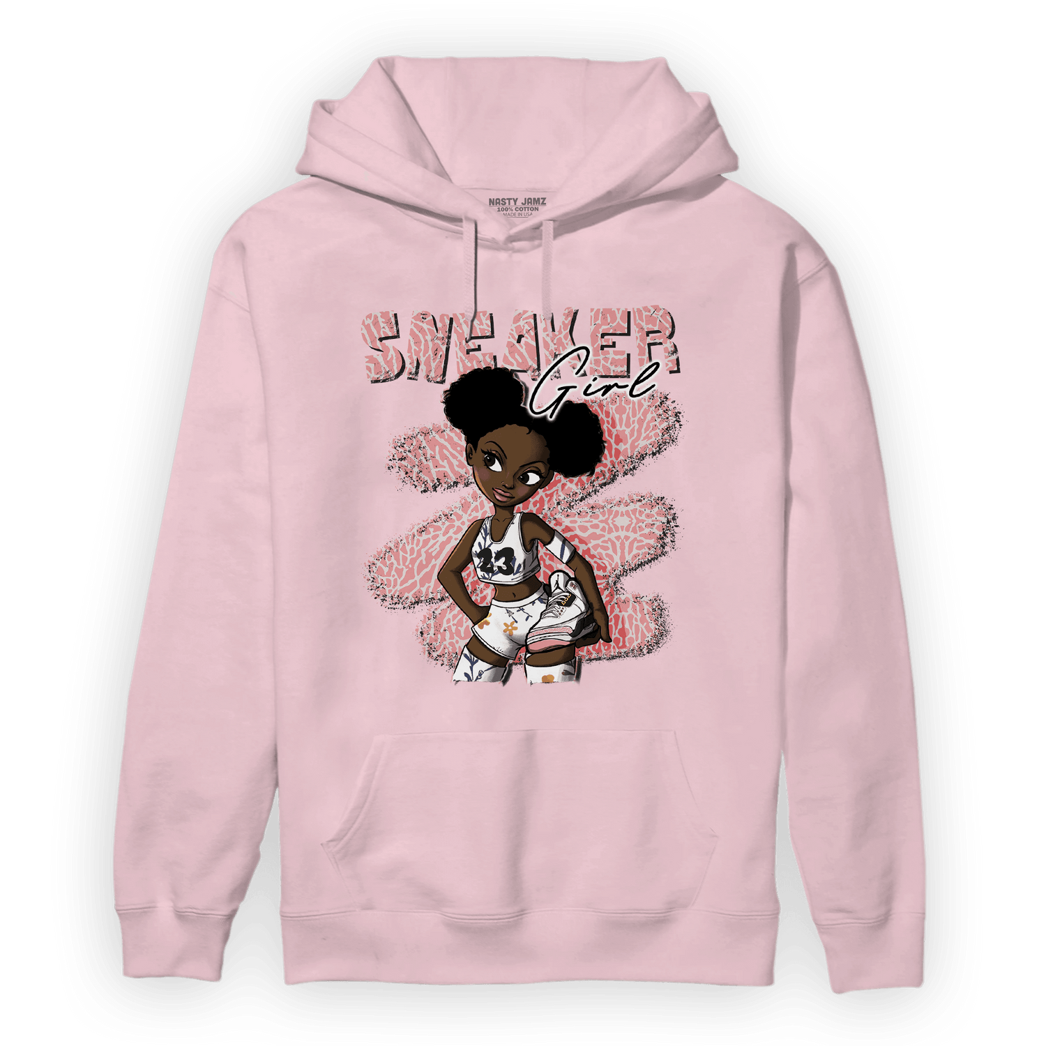 Red Stardust 3s Hoodie Match Black Sneaker Girl - NastyJamz