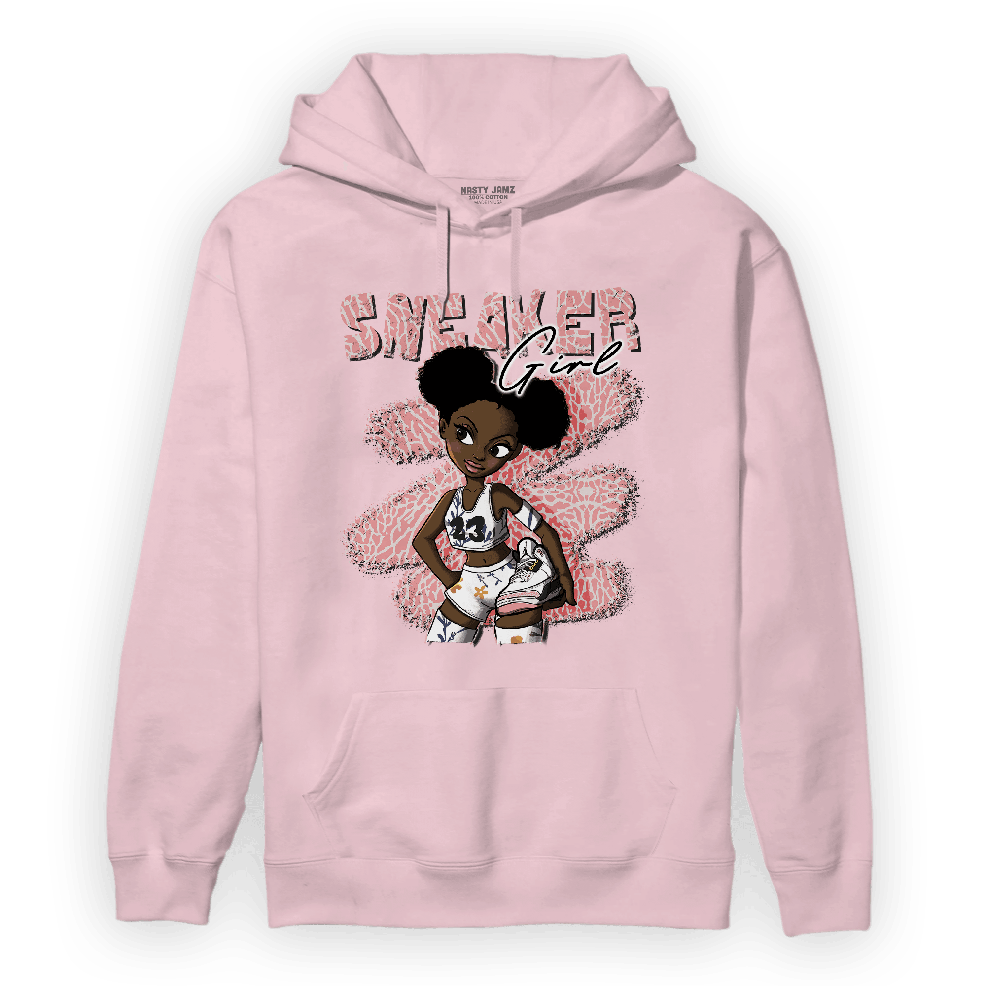 Red Stardust 3s Hoodie Match Black Sneaker Girl - NastyJamz