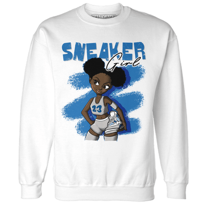 Industrial Blue 4s Sweatshirt Match Black Sneaker Girl - NastyJamz