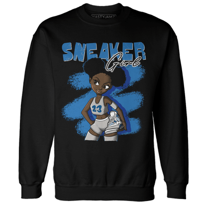 Industrial Blue 4s Sweatshirt Match Black Sneaker Girl - NastyJamz