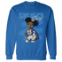 Industrial Blue 4s Sweatshirt Match Black Sneaker Girl - NastyJamz