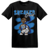 Industrial Blue 4s T Shirt Match Black Sneaker Girl - NastyJamz