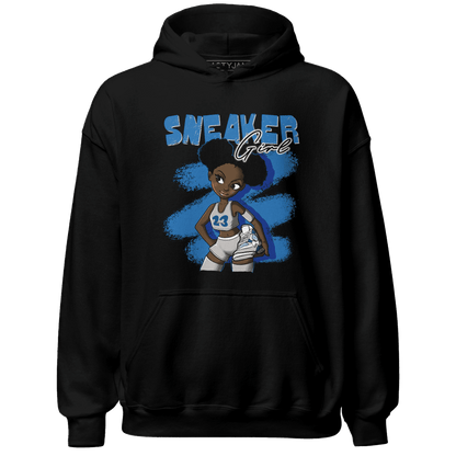 Industrial Blue 4s Hoodie Match Black Sneaker Girl - NastyJamz