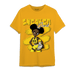 Vivid Sulfur 4s T Shirt Match Black Sneaker Girl - NastyJamz
