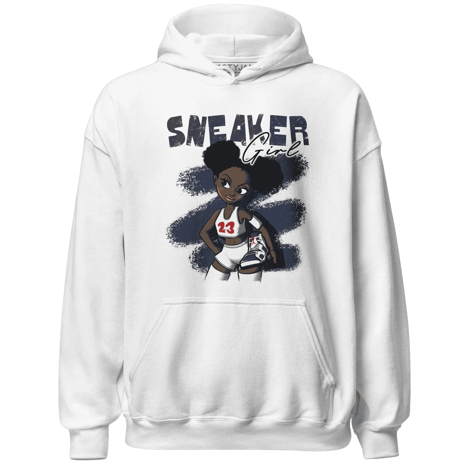 White-Navy-6s-Hoodie-Match-Black-Sneaker-Girl