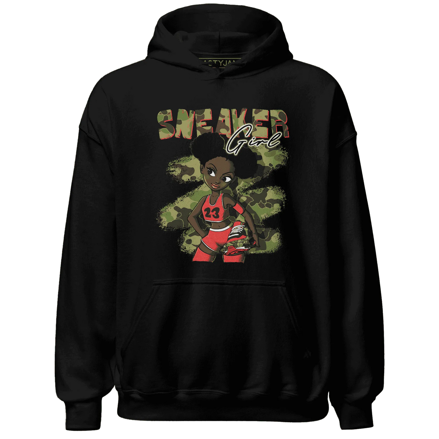AM-90-Dark-Sage-Solar-Red-NastyJamz-Hoodie-Match-Black-Sneaker-Girl