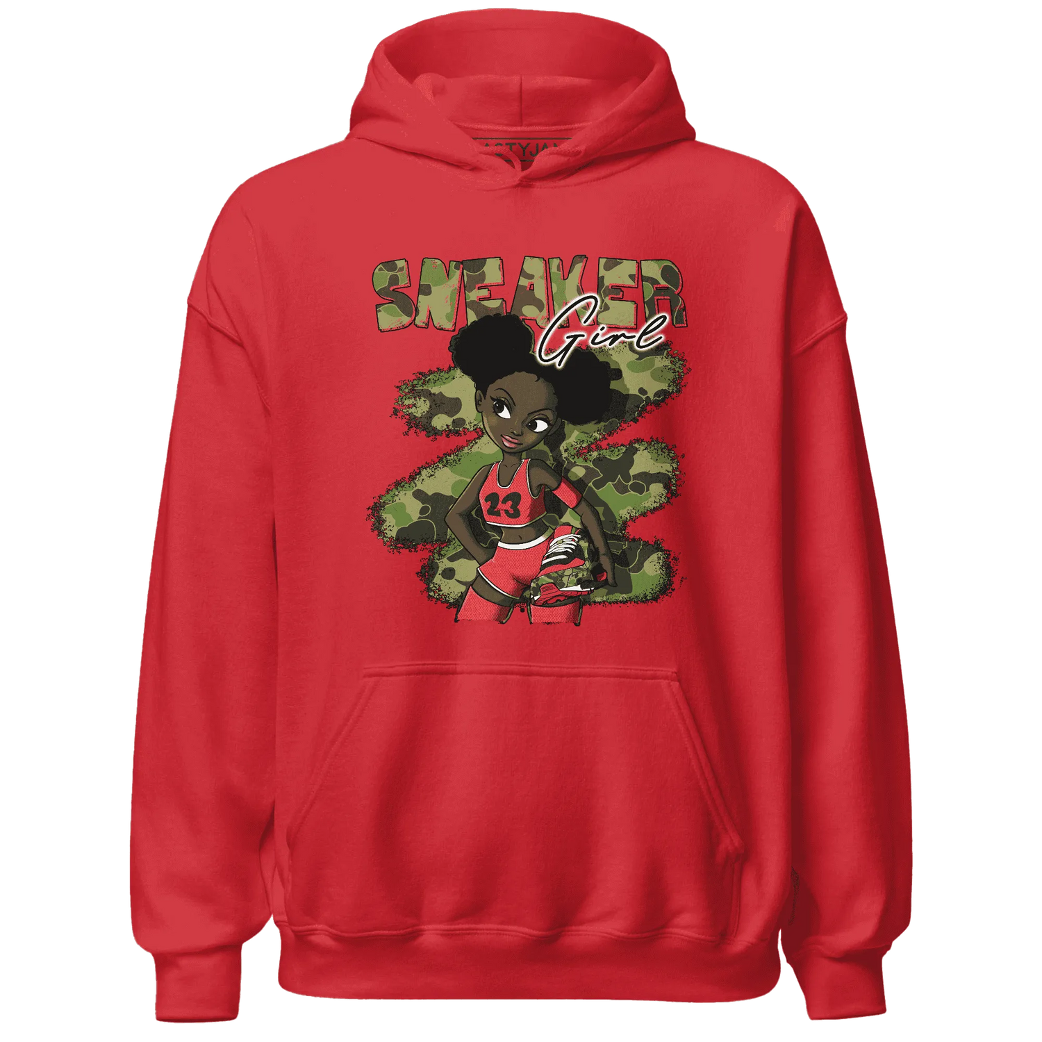 AM-90-Dark-Sage-Solar-Red-NastyJamz-Hoodie-Match-Black-Sneaker-Girl