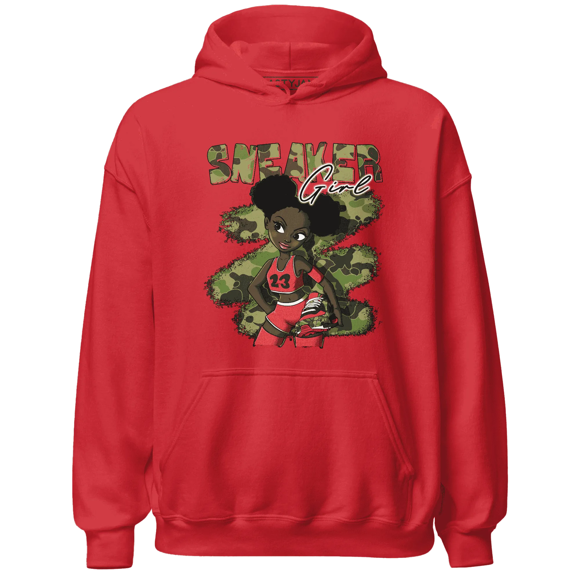 AM-90-Dark-Sage-Solar-Red-NastyJamz-Hoodie-Match-Black-Sneaker-Girl