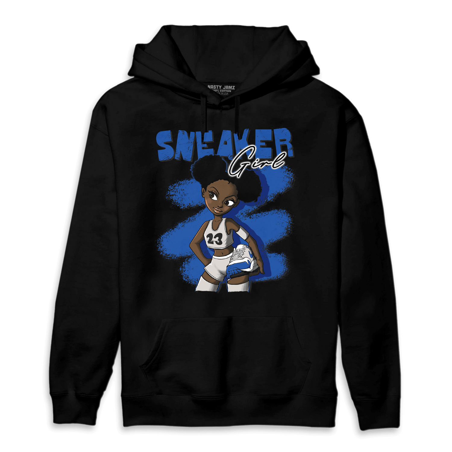 Air Max 1 86 Royal Hoodie Match Black Sneaker Girl - NastyJamz