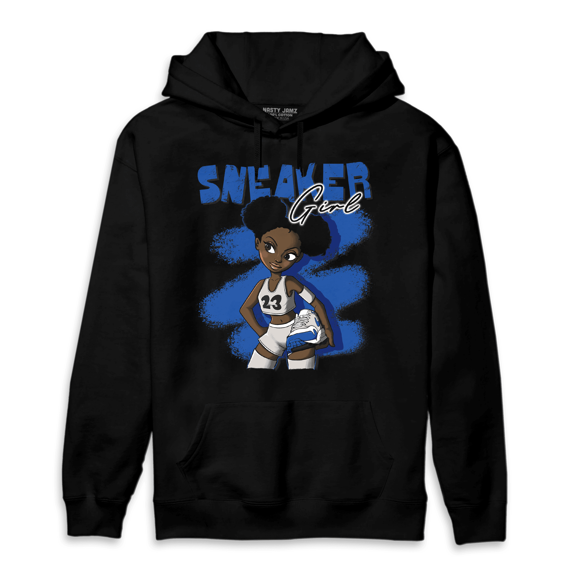 Air Max 1 86 Royal Hoodie Match Black Sneaker Girl - NastyJamz