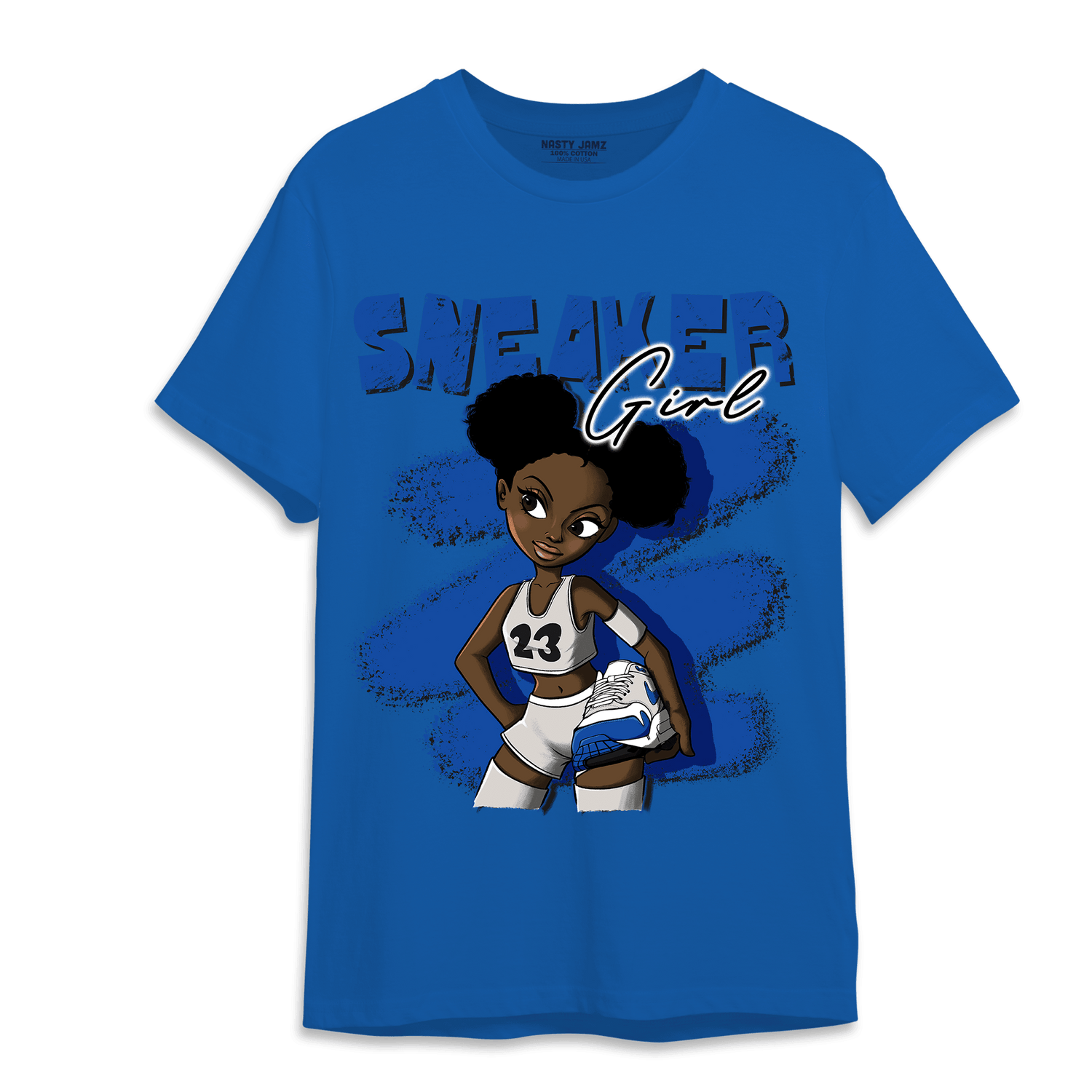 Air Max 1 86 Royal T Shirt Match Black Sneaker Girl - NastyJamz